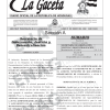 La Gaceta N° 35,836 del 31 de enero de 2022